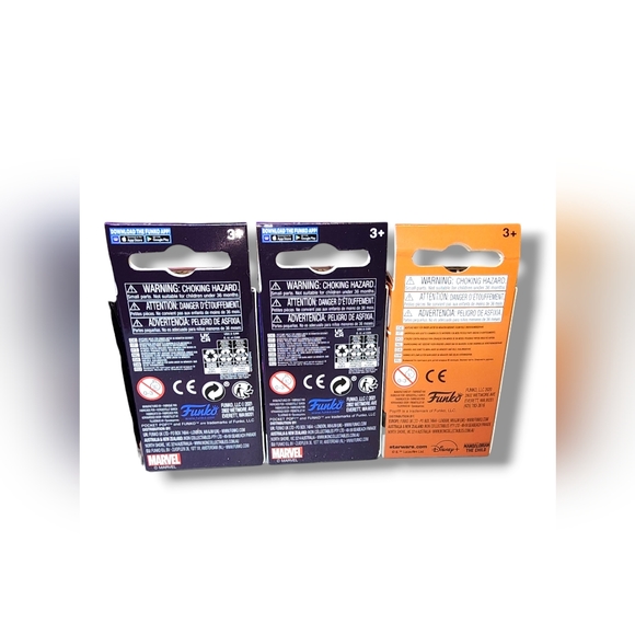 (5) Funko Pop! Keychain Zombie:Capt.America,Falcon,Iron Man,Mandalorian,Dr.Doom - Picture 4 of 8